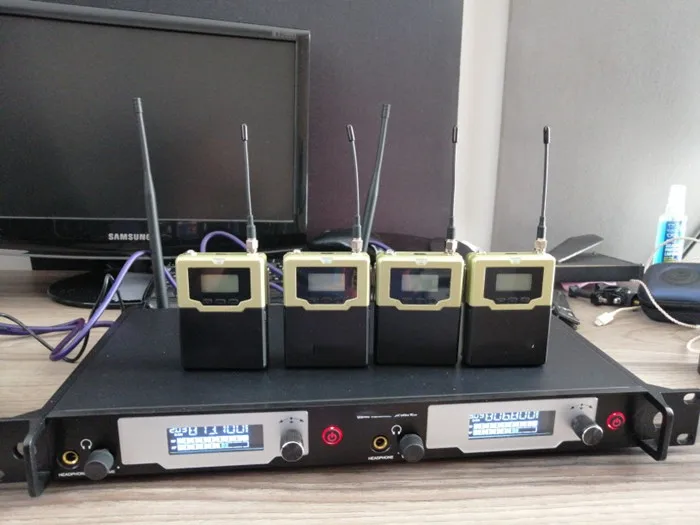 

аудиосистема Mono PSM9800 с 4-приемником, наушники-вкладыши, IN-EAR, беспроводная система внутриушного монитора для сцены