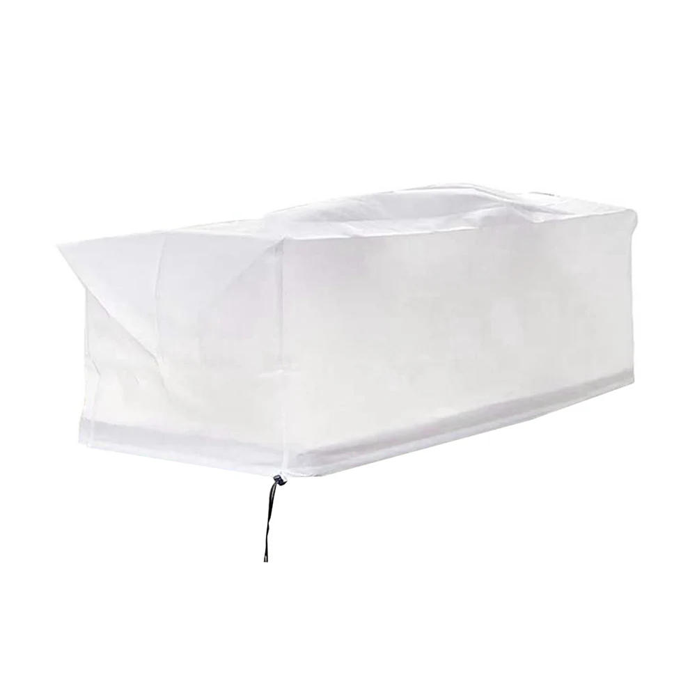 Non Woven Fabric Plant Cover for Winter Use with Secure Drawstring to Protect Balcony Flower Boxes from Cold Frost and Snow