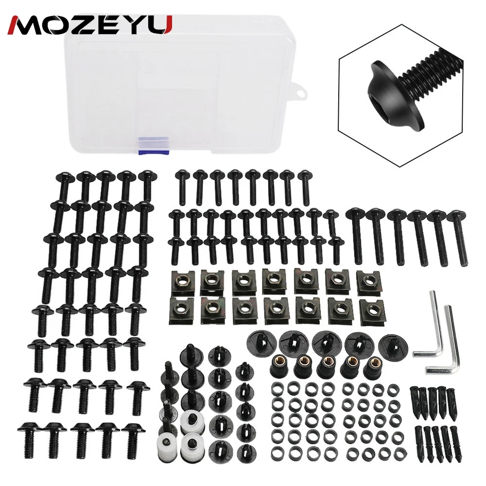 Complete CNC Fairing Bolts Screws Kit For BMW C650GT C 650 600 C650 C600 SPORT HP2 K1200R Sport F650CS Motorcycle Accessories