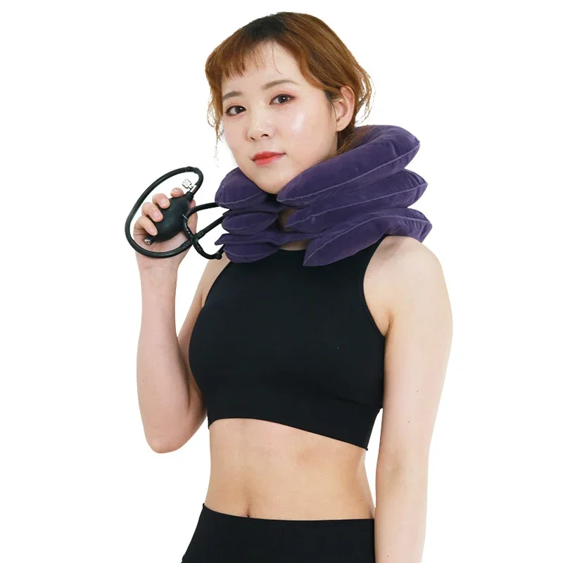 

Neck Stretcher Air Cervical Traction 3 Layers Neck Traction Cervical Collar Neck Tractor Support Brace Relief