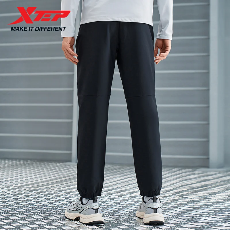 بنطلون Xtep للرجال للركض والماء ونعل مرن مريح رياضي كلاسيكي كل يوم أنيق 976429980547 #4