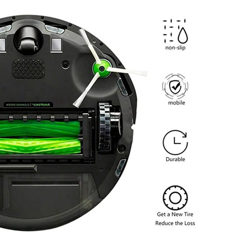 Neumáticos para IROBOT ROOMBA Serie 500, 600.700, 800 y 900, piezas de repuesto antideslizantes para IROBOT 676.980.698