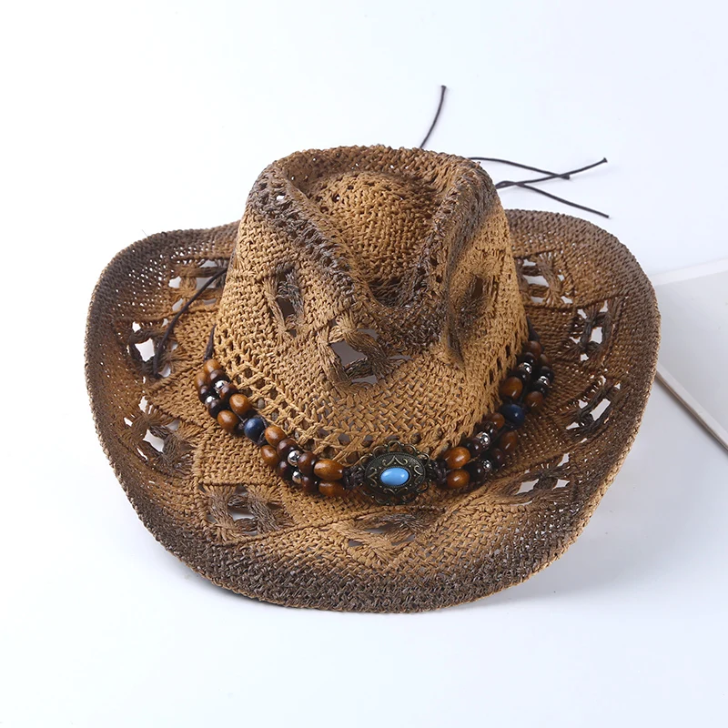 Spring and summer Spanish retro cowboy straw hat men's and women's hats new travel shading leisure everything beach hat