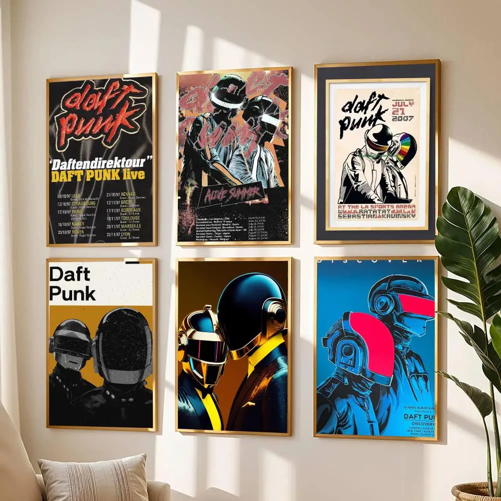 band D-Daft Punk-K Painting Calligraphy Boho Botanical Decor for Living Room  Elegant Home Style