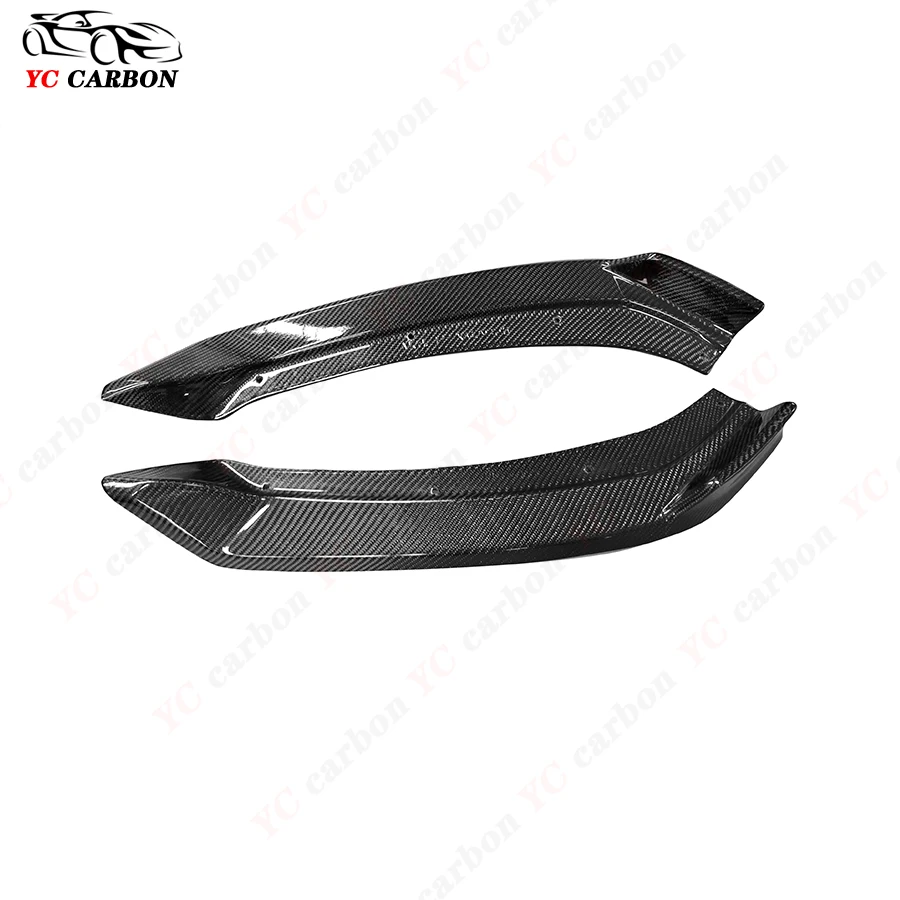 For Maserati Levante 4 Door 2016 -2017 modified carbon fiber wrap angle  carbon anti-collision Front Bumper corner Body Kit