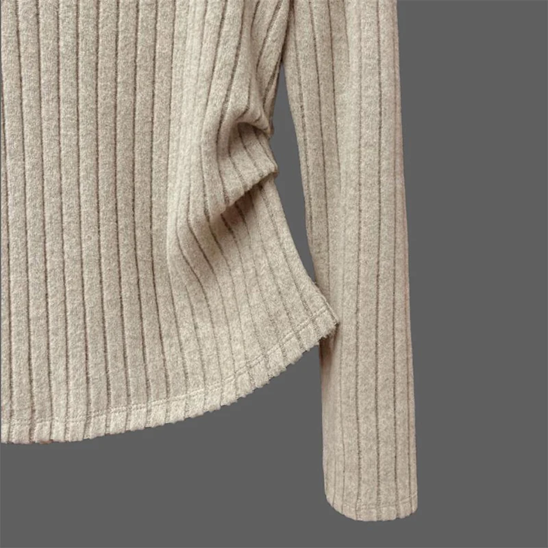 Spring Autumn Fake Two Pieces Loose Casual Sweater Ladies Long Sleeve Simple All-match Jumpers Women Pullover Knitting Top Women