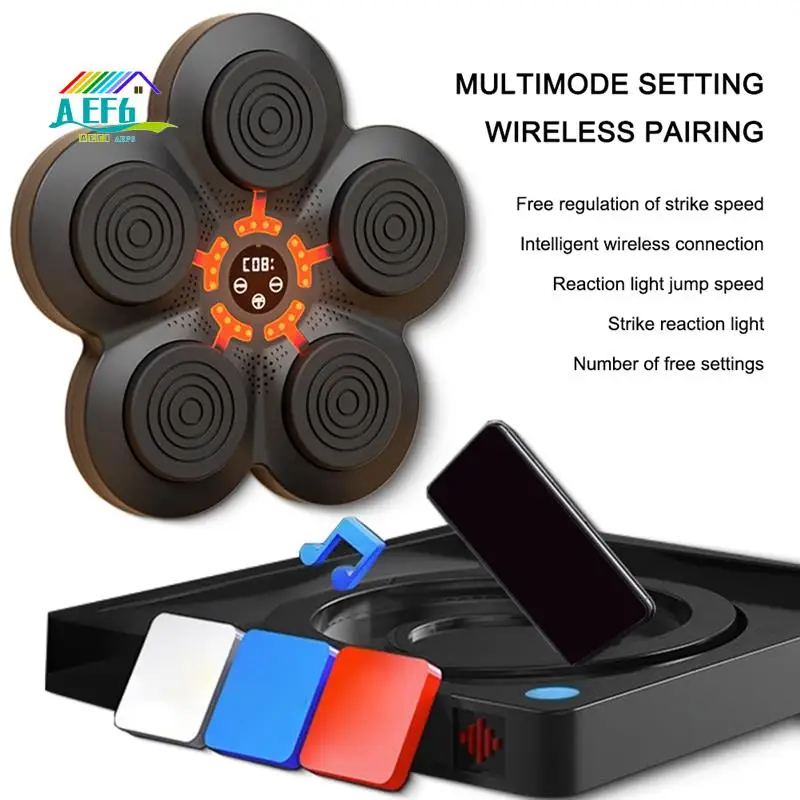 

AEF6-Intelligent Music Boxing Training Machine Boxing Fitness Trainer Electronic Wall Target Wall Hanging Sanda Sandbag