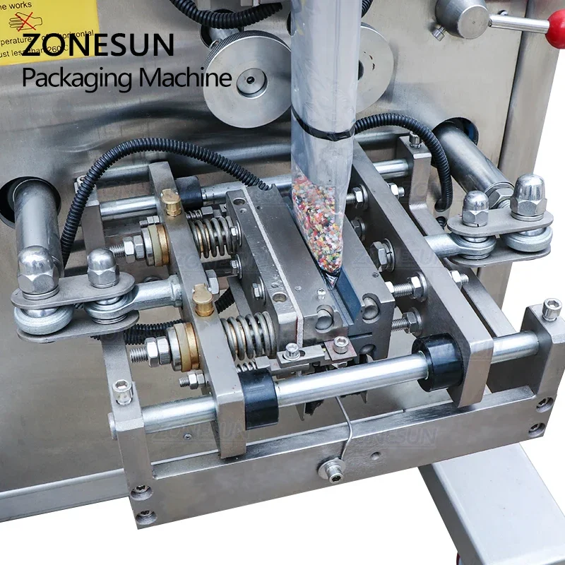 ZONESUN  ZSK-100/300 Granular Material Filling Sealing Machine Coffee Bean Soybean Sunflower Seeds Packaging of Flat Pillow Bags