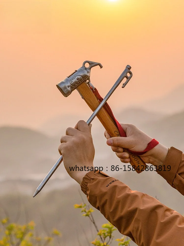 Extended Tent Floor Nails, Canopy Holder Set, Stainless Steel Sand Nails, Camping Wind Rope Nails To Prevent Falling Off