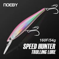 NOEBY Speed Hunter Trolling Minnow 160mm 54g Señuelos de pesca flotantes superficie cebo duro Artificial para gran captura señuelo de pesca de atún