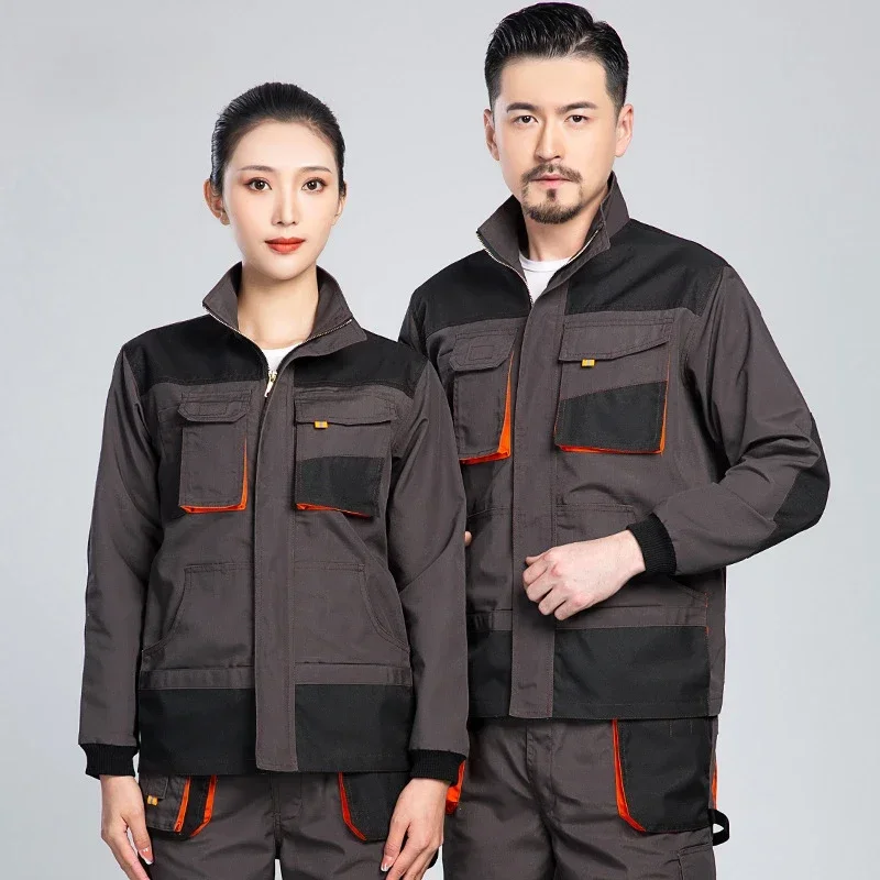 Chaqueta y pantalones cargo para hombre, chaqueta de trabajo, ropa de trabajo para mecánico, carpintero, electricista