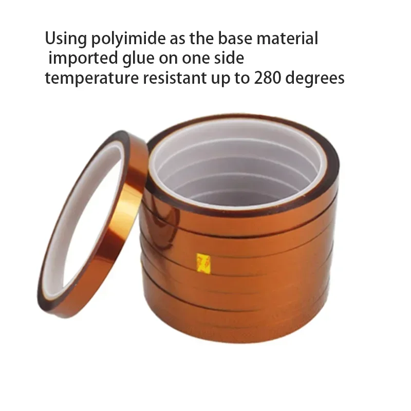 280 ° Hohe Temperatur Wärme BGA Pi Band Wärmedämmung Band Polyimid Klebstoff Isolierband 3D Druckplatine Schutz – Detail 5
