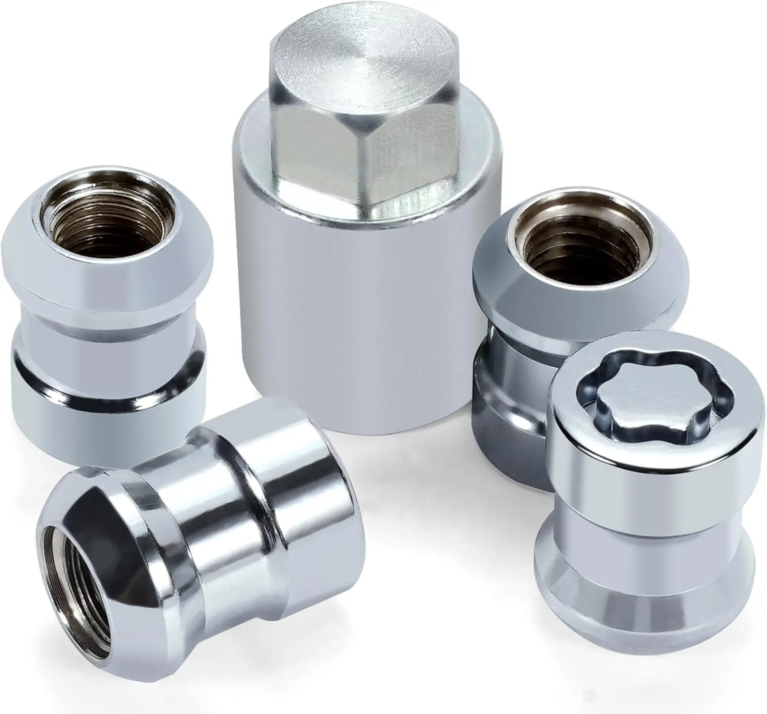 

Универсальный набор стопорных гаек для колес с противоугонным ключом, совместимый с моделями Honda, резьба M12x1,5