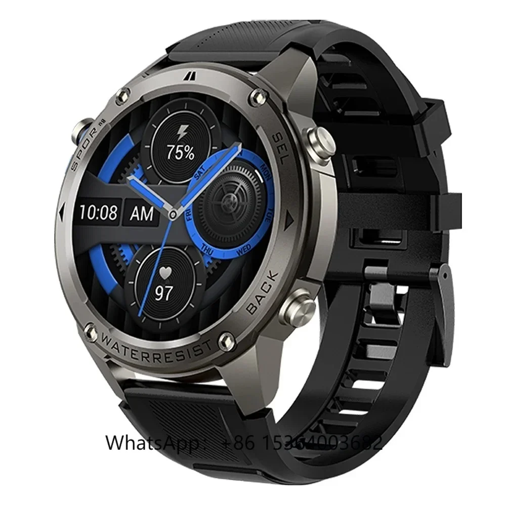 

TJXL-DM56 GPS Smartwatch 1.43inch AMOLED Display 500mAh Battery 256MB Storage 5ATM IP68 BT Calling Fitness Sports Features Andro