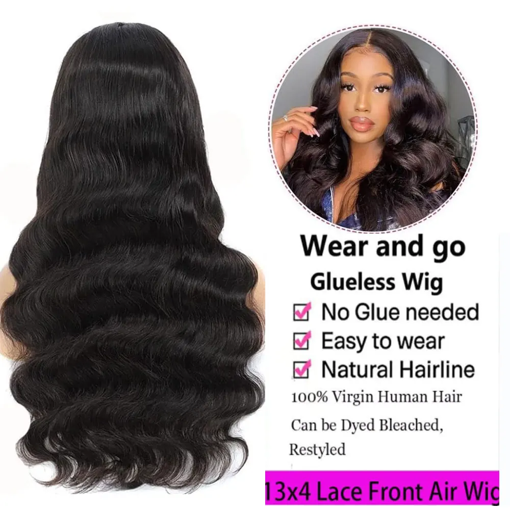 Glueless Wig Human Hair Ready To Wear 5x5 4x4 Body Wave Lace Closure Wig Glueless Preplucked Human Wigs Ready To Go