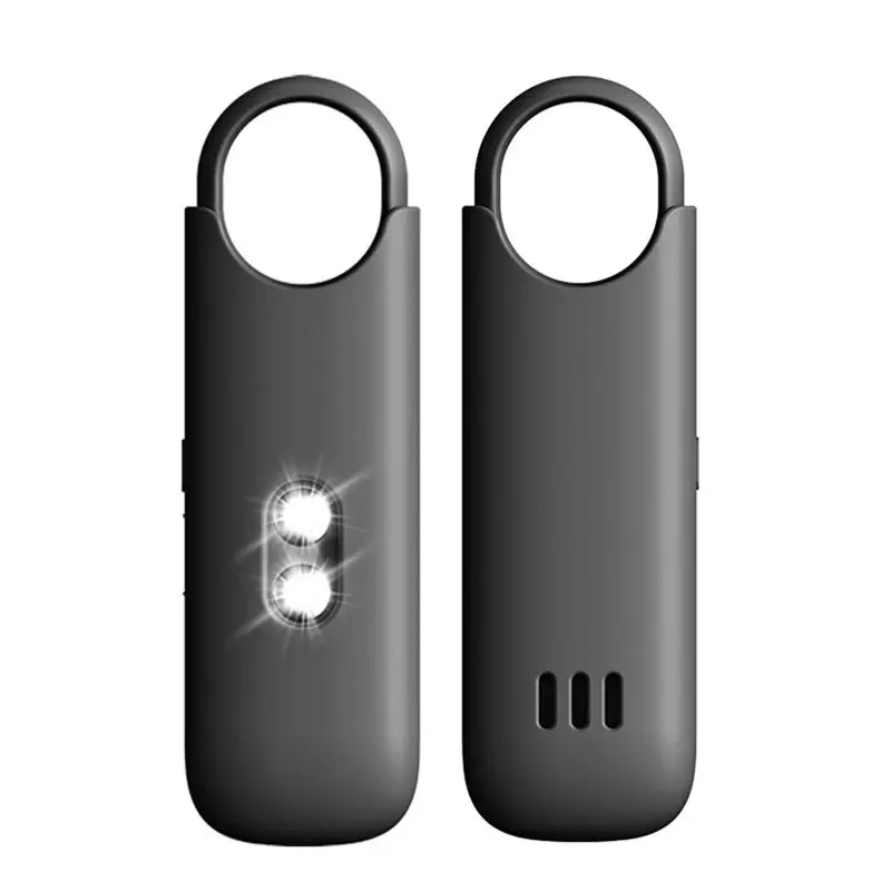 [NEW!A25P】 Loud Siren, Strobe Light Personal Security Alarm For Women-Key Chain Design-Power Switch& Flashlight Included