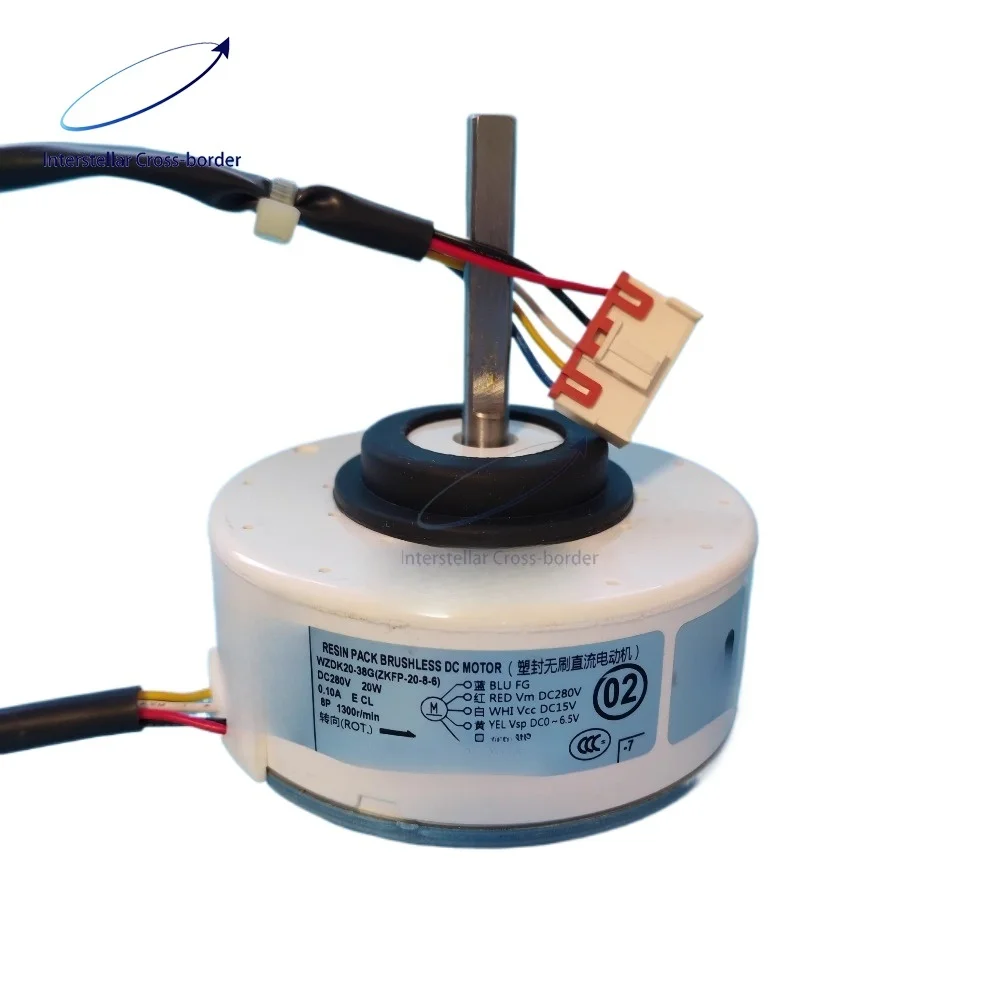 

Двигатель вентилятора HVAC DC310V WZDK20-38G — точная замена вентилятора внутреннего блока, простая установка бесщеточного двигателя постоянного тока 20 Вт