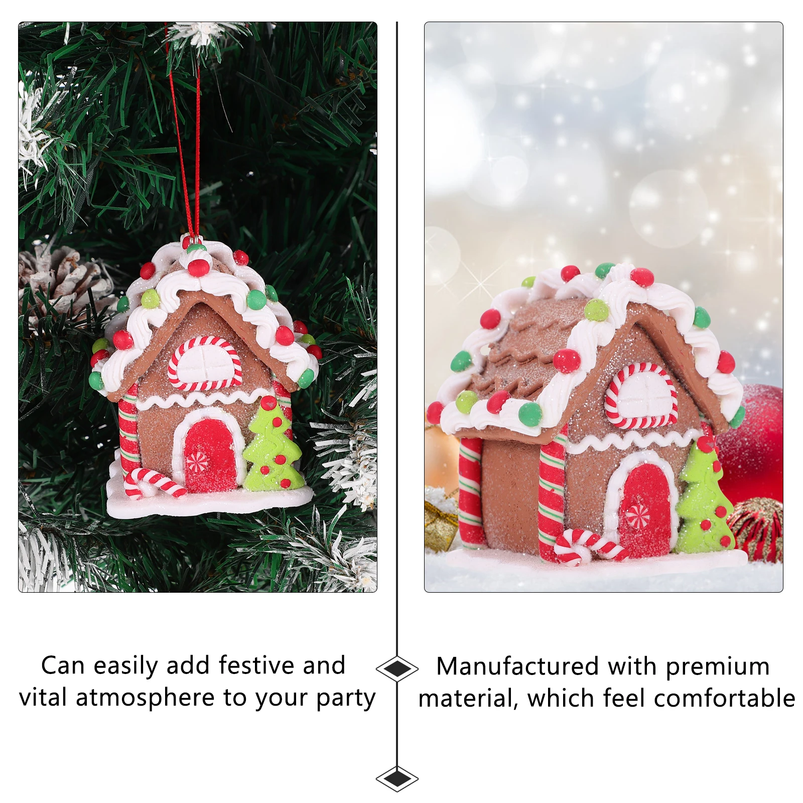 

Christmas Mini Decoration Hanging nament Pendant for Party Home Garden Festive Wear resistant Gift