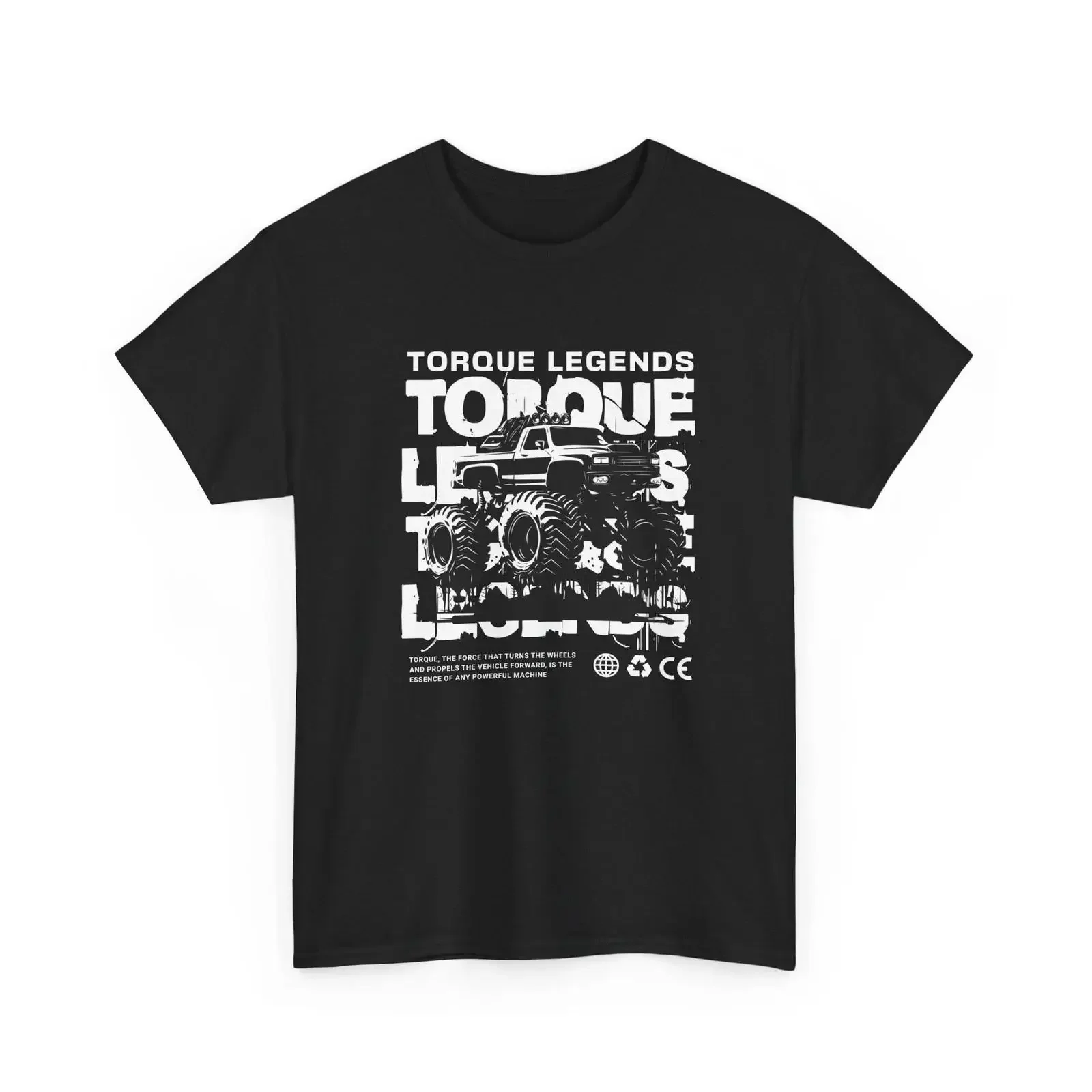 Torque Legends Monster Truck T Shirt Off Road 4x4 Racing  vintage Washed Stretched Breathable Stylish Unisex