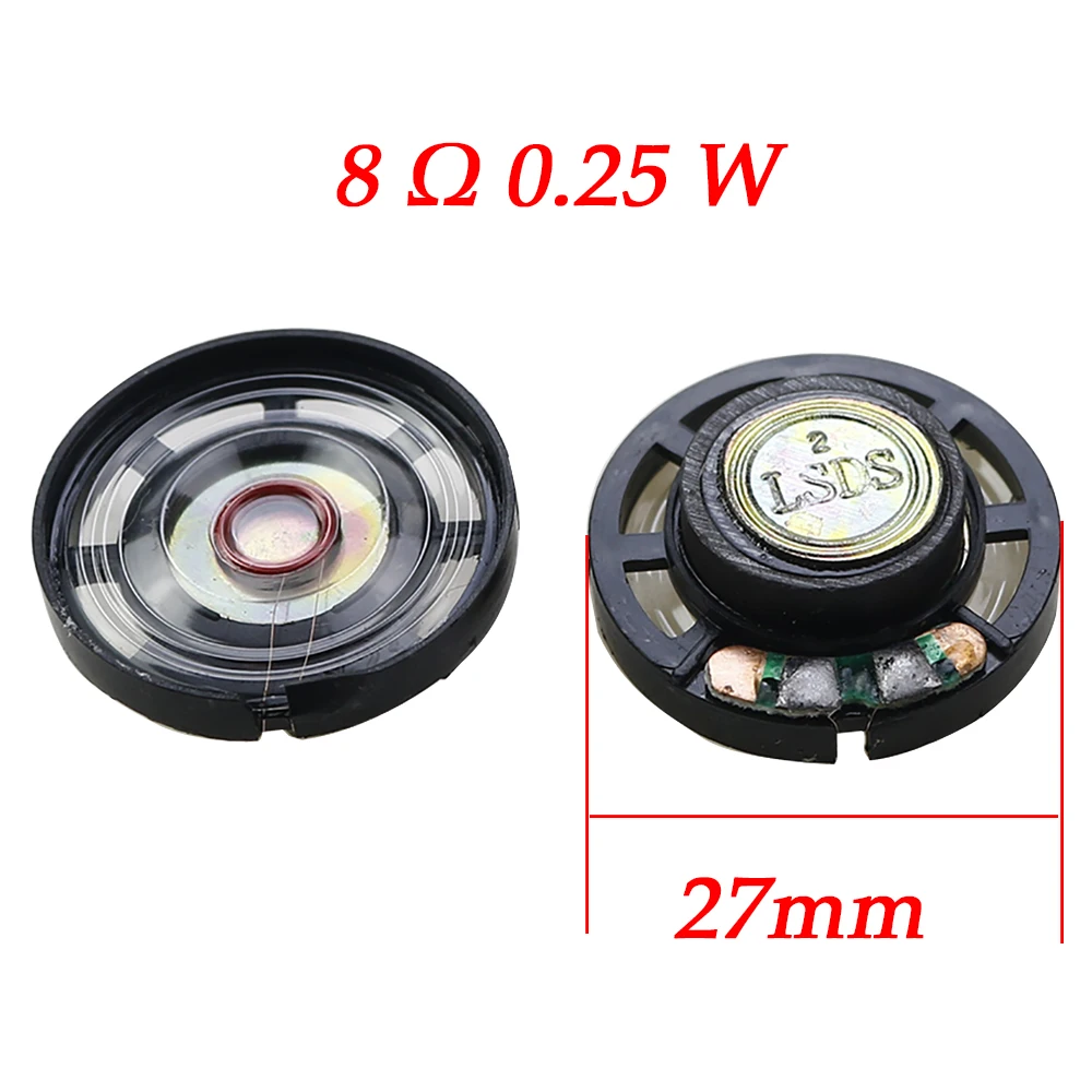 2PCS /Set New Ultrathin Toy Early Childhood Education Machine Car Horn 8 Ohms 0.25 Watts 0.25W 8R Speaker Diameter 27MM 29MM