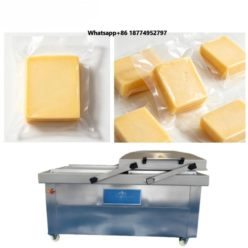 Cheese Packing Machine 304 Stainless Steel Industrial Double Chamber Vacuum Packaging Machine Custom Voltage Language