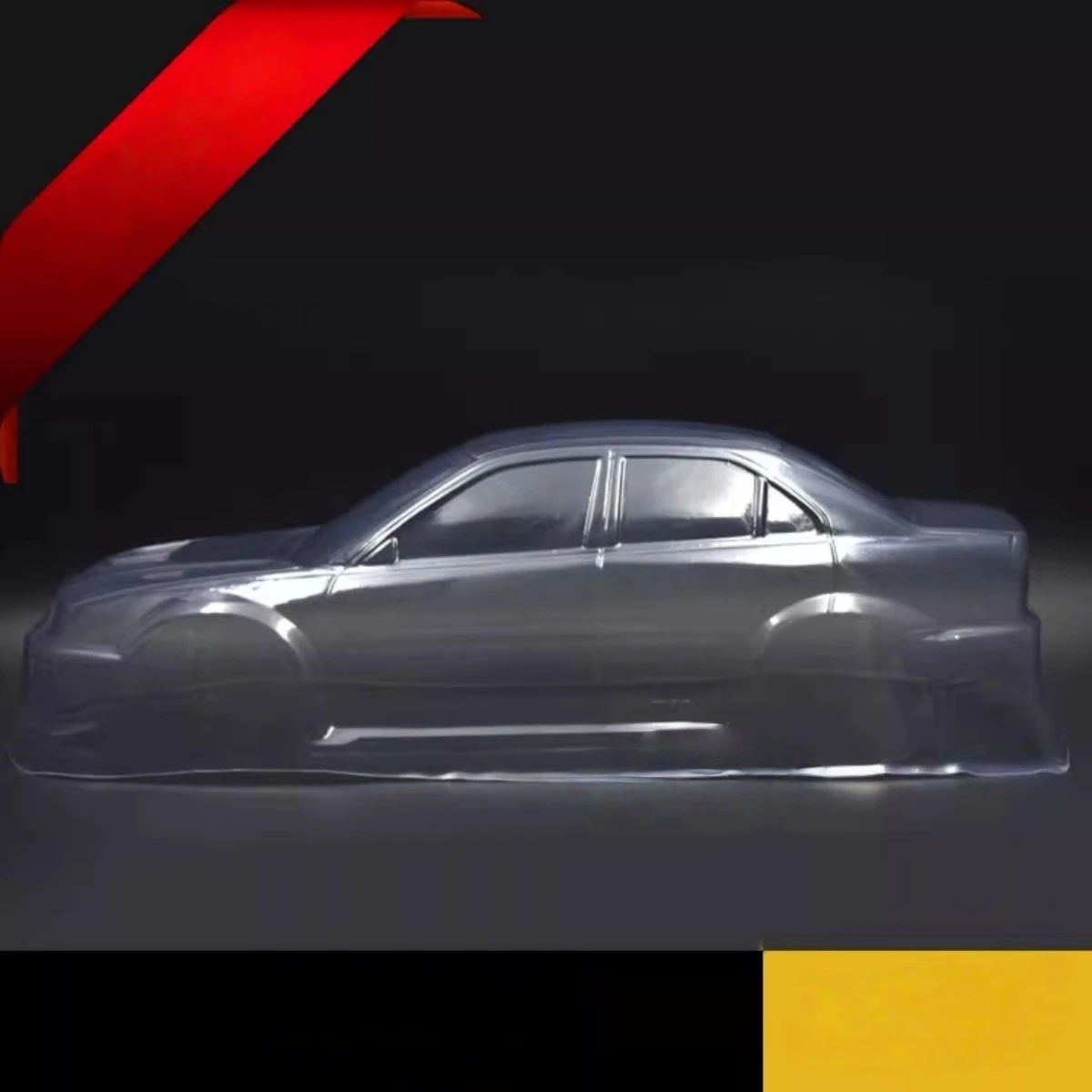 1/10 Scale Mitsubshi EVO RC Drift Car Clear pvc Body Shell (260mm Wheelbase/190mm Width) - view 3