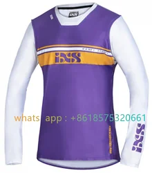 iXS Men's MTB Jersey Summer Racing Motocross Downhill Bike Breathable Long Sleeve T-shirt Enduro DH Sports Bicycle Clothing