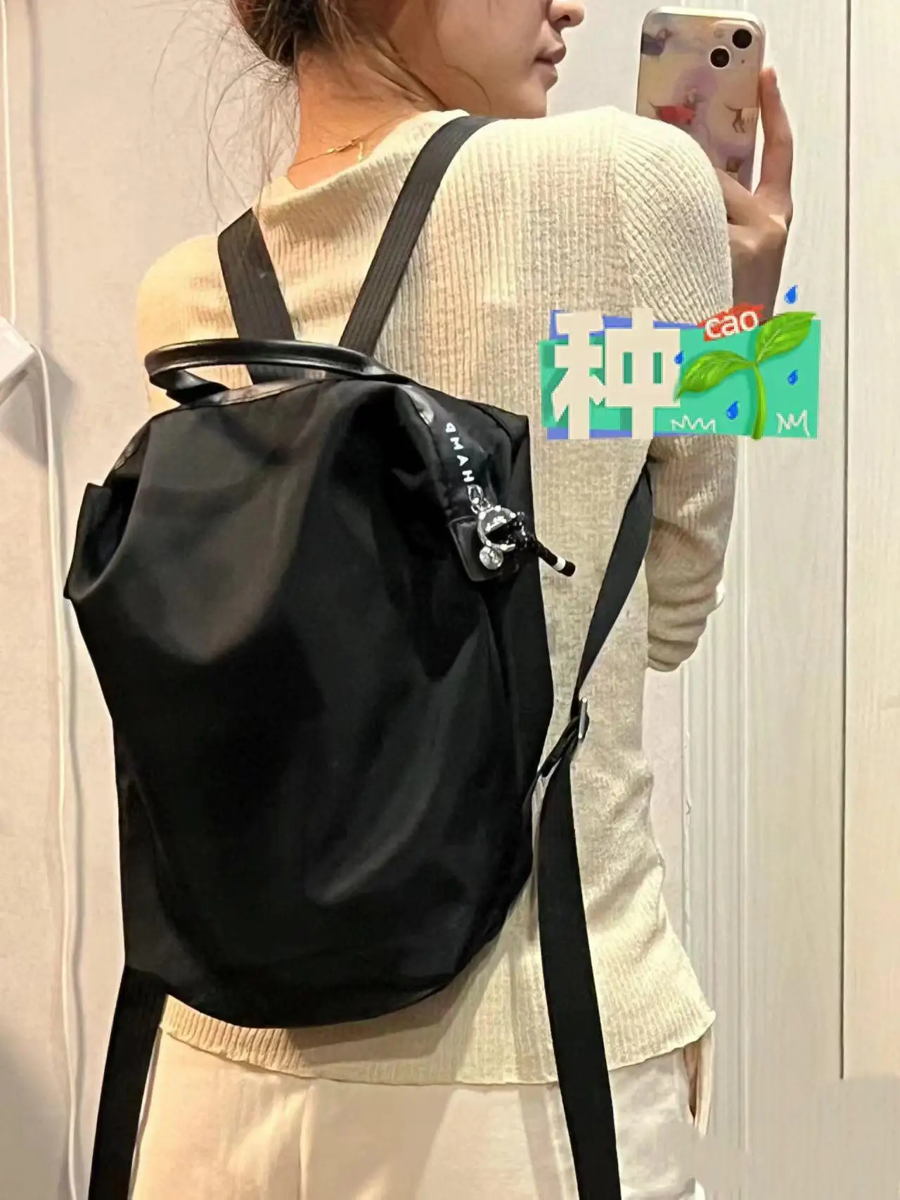 2024 New Eco-friendly Nylon Waterproof Large Capaci Laptop Backpack Casual Sle Travel Unisex Thickened