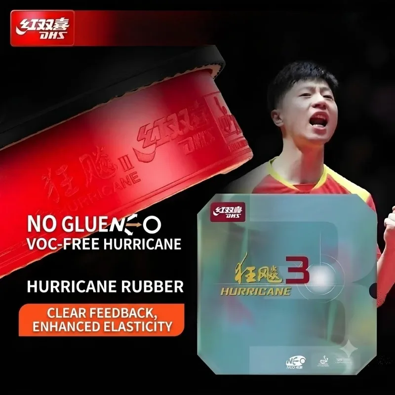 New 1pcs  DHS Hurricane 3 Neo table tennis rubber original pips-in Hurricane-3 neo DHS ping pong sponge