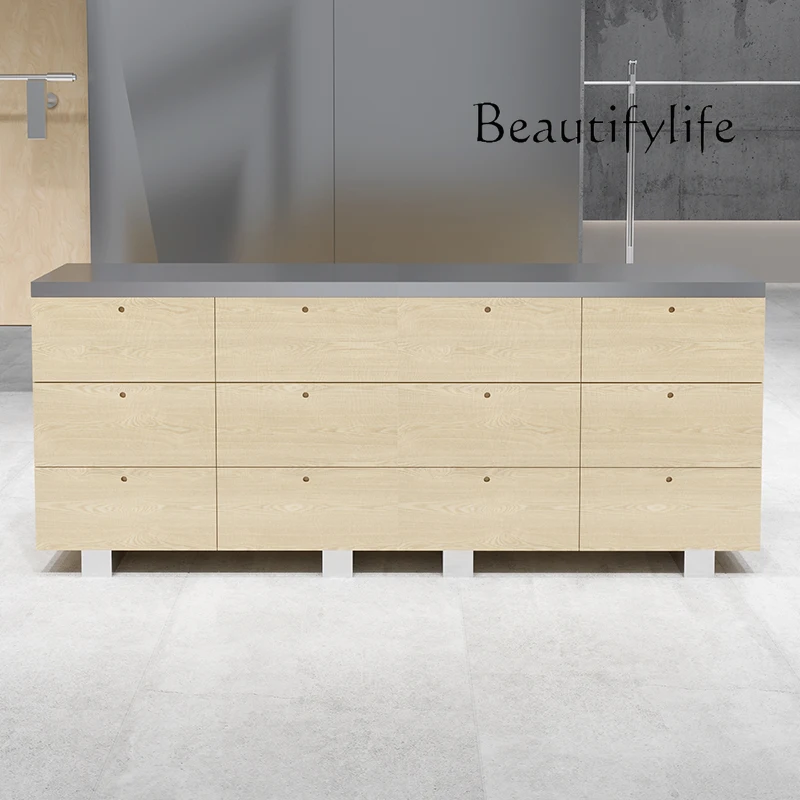 Clothing store display stand Zhongdao cabinet display stand Birch ocean board high-grade water table stainless steel