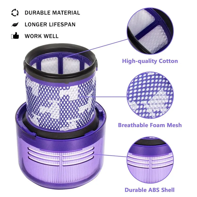 For Dyson V15 V11 SV14 Vacuum Cleaner Washable Filter HEPA Filter Accessory Cordless Stick Vacuum Cleaner Post Dyson V11 Filter