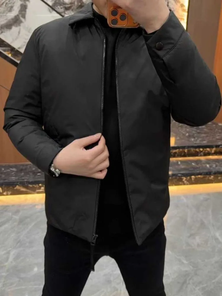 

Мужская утепленная хлопковая куртка: зимняя, повседневная, деловая, стандартного кроя, модная, городская