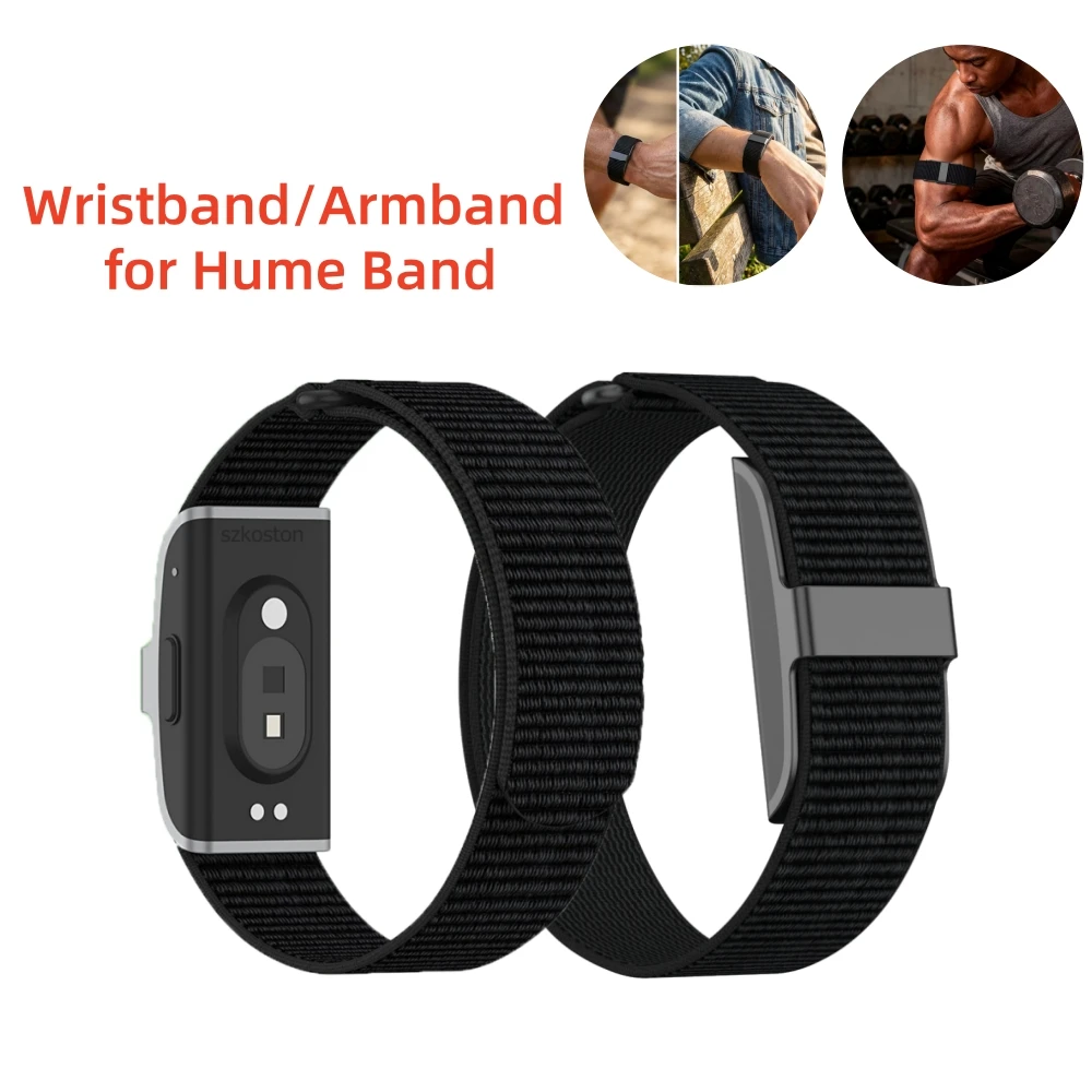 Pulseira de Substituição em Nylon Compatível com Hume Strap, Ajustável e Respirável, para Monitor de Atividade Física, Confortável
