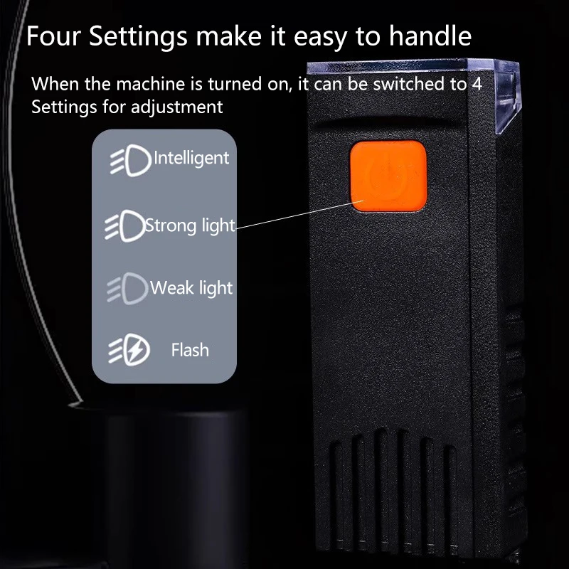 مصباح أمامي لركوب الدراجات الليلية مع ضوء قوي، قابل لإعادة الشحن، شحن الدراجة الجبلية، مصباح الدراجة الجبلية المقاوم للماء