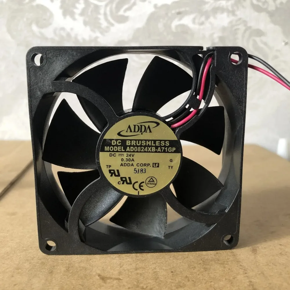 

Вентилятор охлаждения ADDA AD0824XB-A71GP DC 24V 0.3A 80x80x25мм, 2-проводной