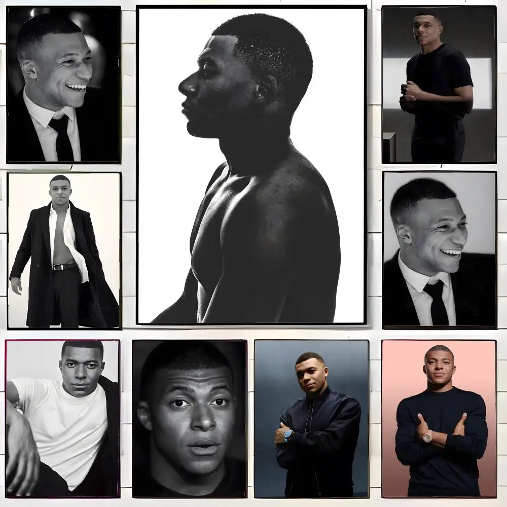 Dynamic Celebrity K-Kylian Mbappe Poster Wall Art Print Decorative Mural Home Decor Gift Unframed