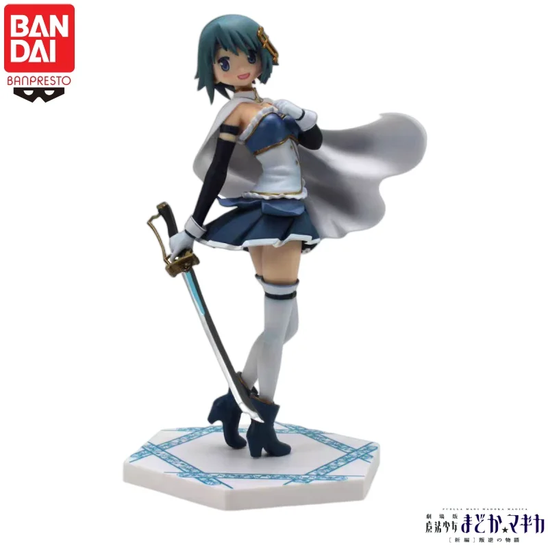 

В наличии 100% оригинальная фигурка Bandai Banpresto Puella Magi Madoka Magica Miki Sayaka, модель куклы, новинка, в штучной упаковке, гараж