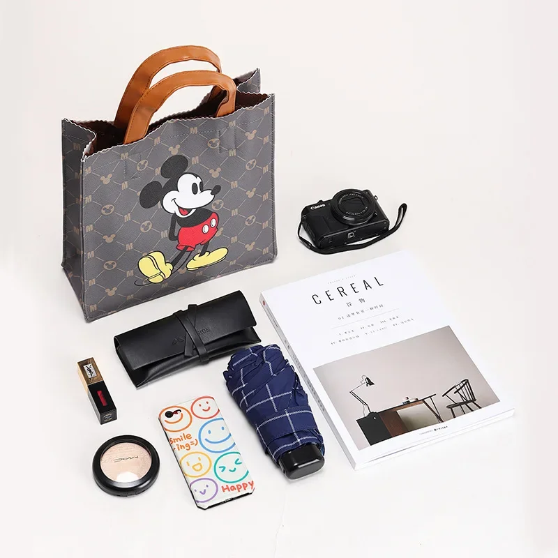 Genuine original Disney cartoon Mickey Multifunction shoulder Bag Outdoor Shopping Handbag Girlfriend gift