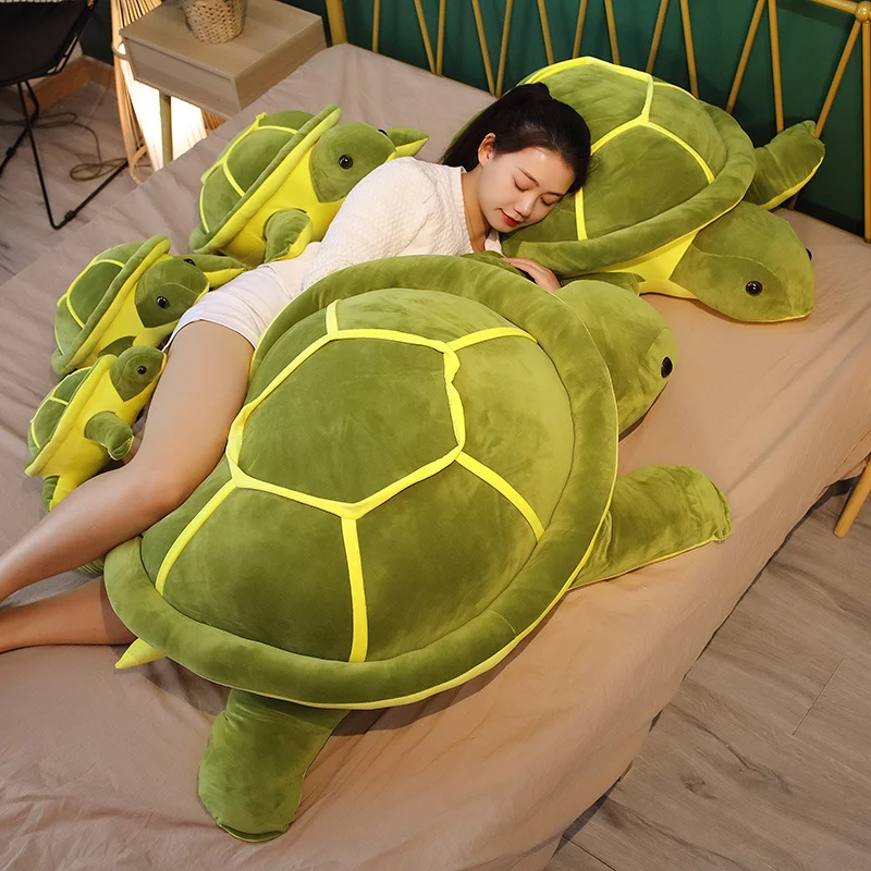 Tortoise Stuffed Animal Plush Toy Sea Turtle Plushies Cushion Pillow for Girls Boys Kids Bedtime Birthday Christmas Toddler Gift