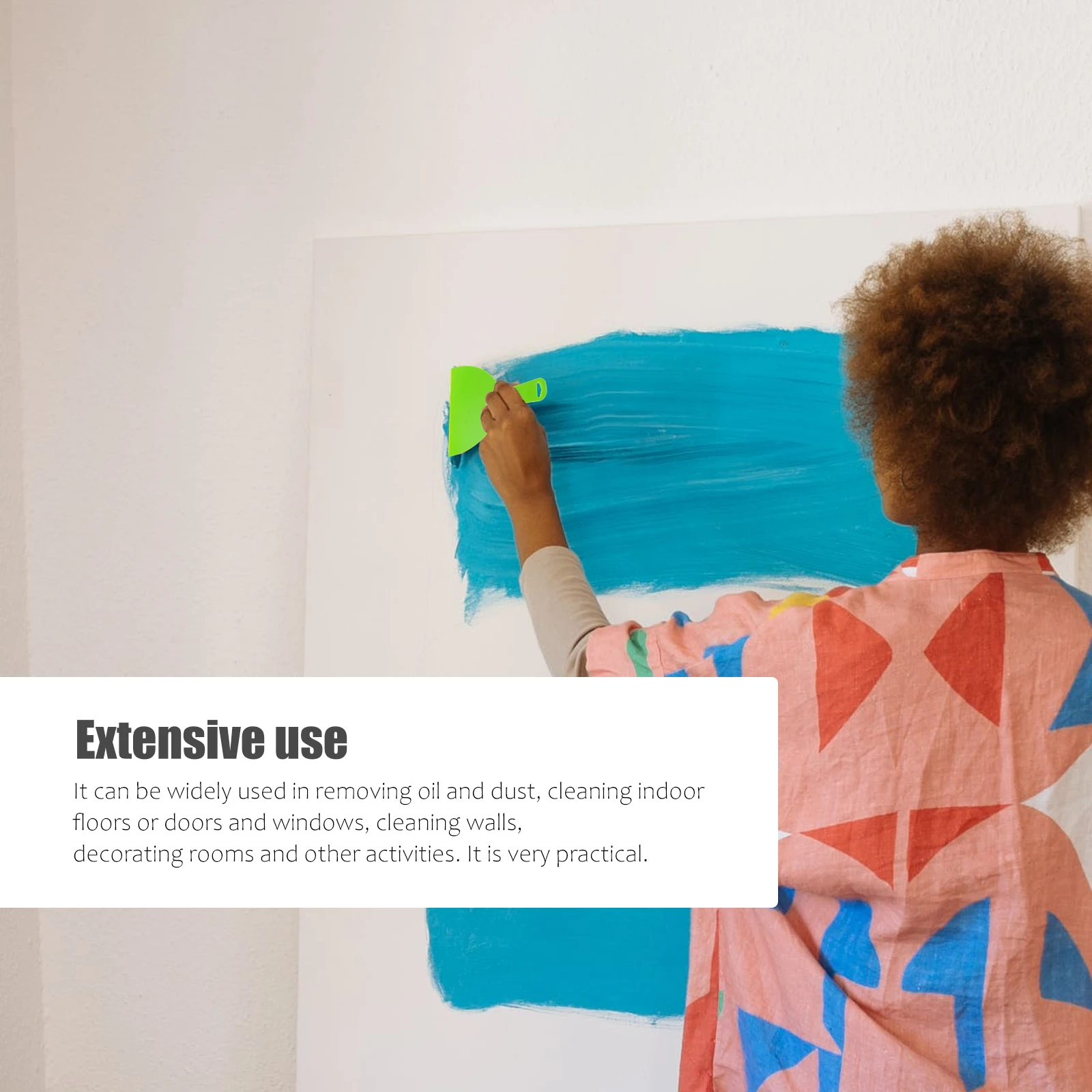 

4Pcs Scraper Plastic Tile Wall Floor Cutter Durable Flexible Putty Knives Multi-Purpose Paint Wallpaper Remover Utility Tool