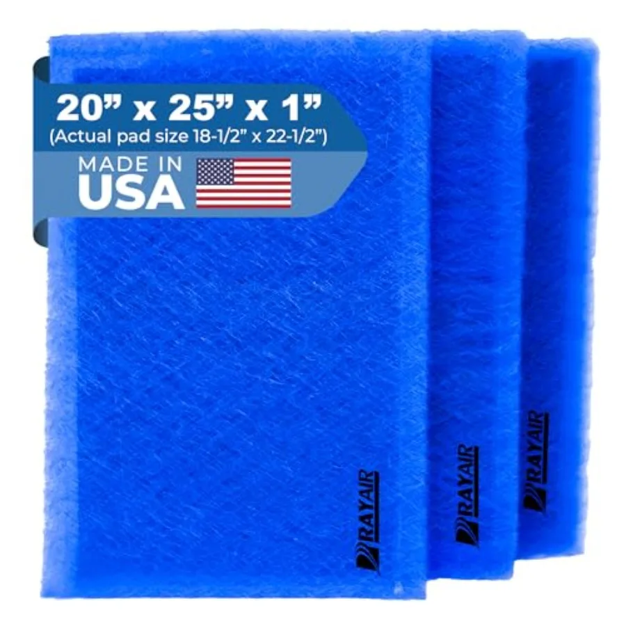 

20x25 Replacement Filter Pads Compatible with PremierOne PureFlo P6100 MS-2025 Refills 3 Pack