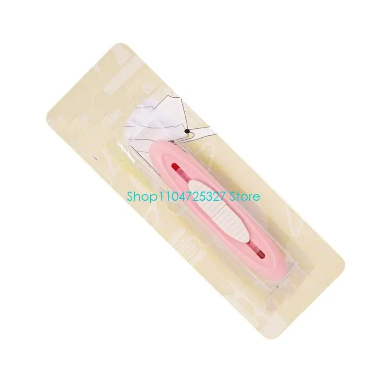 D8KF Multifunctional 2 In 1 Seam Remover and Needle Threader Retractable Seam Unpicker Sewing Threader Quick Threading Tool