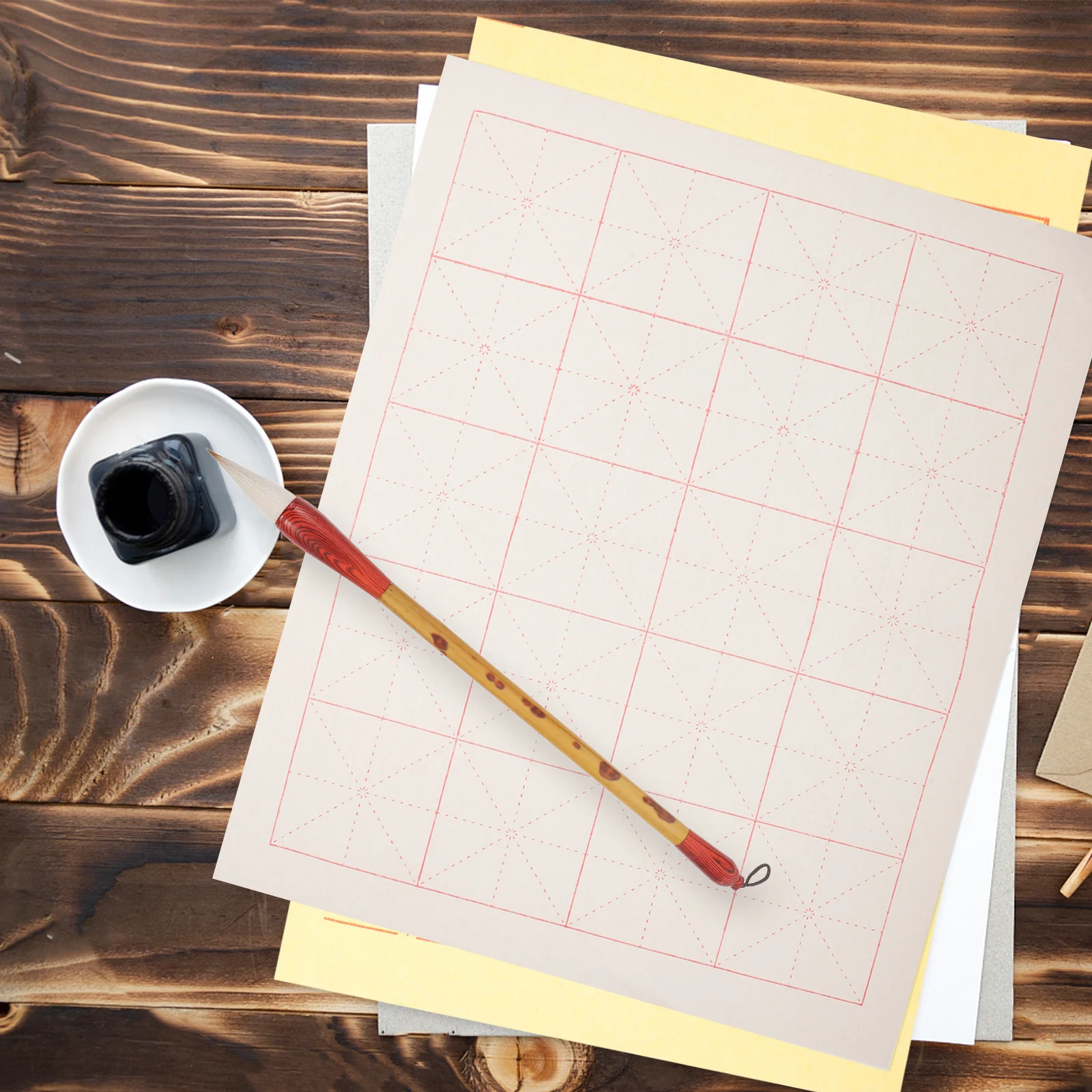 مجموعة فرشاة الخط الصيني فرشاة رسم الحبر التقليدية لأداة ممارسة الرسم المناظر الطبيعية الفنية من سومي #4