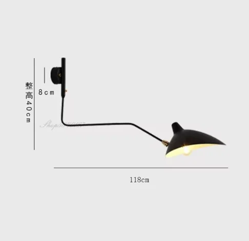 Industriële Vloerlamp Designer Statief Led Lamp Verstelbare Spin Serge Mouille Staande Lamp Loft Master Bed Kamer Decor Licht