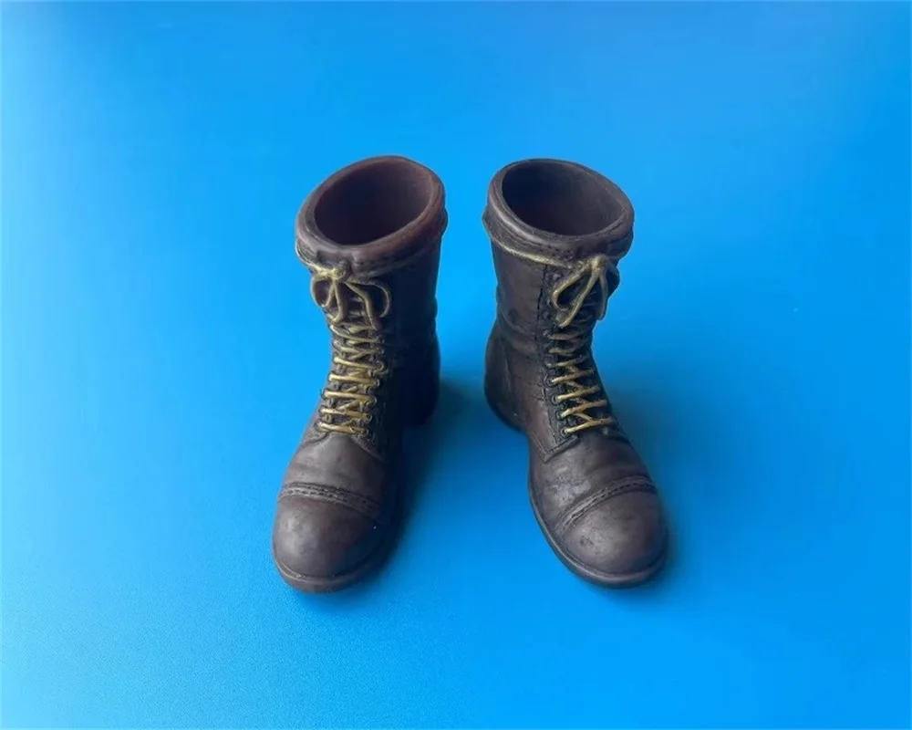 1/6 Doll Accessories WWII Shoes American Soldier Boots Soft Rubber Hollow Model Fit 12'' Action Figure Body In Stock