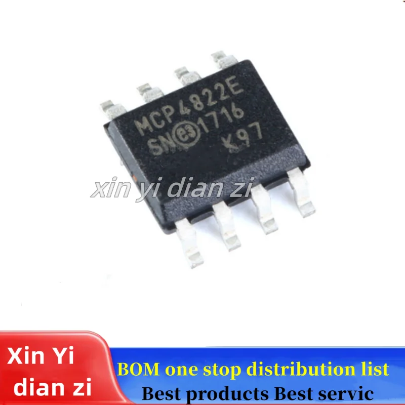 1pcs/lot MCP4822E MCP4822 SOP8 Digital to Analog Converter ic chips in stock