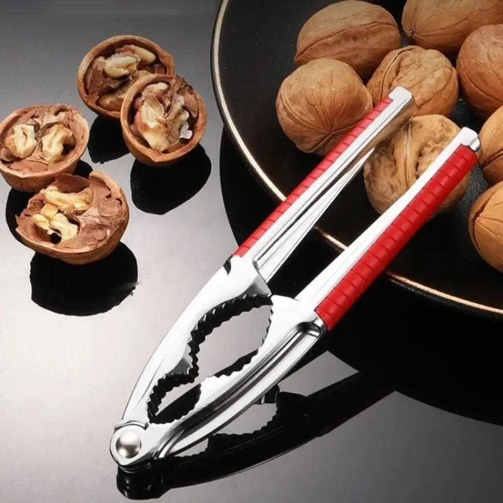 Stainless Steel Nut Cracker Quick Crack Multi-Function Walnut Cracker Plier Design Nutcracker Nut Sheller Household Use