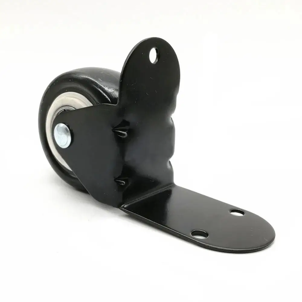 Portable L Shape Plate Swivel Caster Wheels Wear-Resistant Universal Hardware Caster Silent Furniture Caster Cabinet