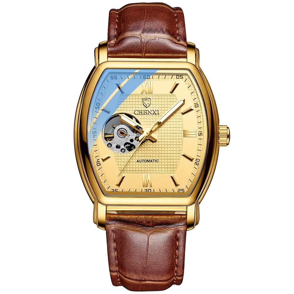 

Fashion 2022 Chenxi Top Brand Men's Mechanical Watch Luxury Men Automatic Waterproof Business Leather Wristwatches Male Clock