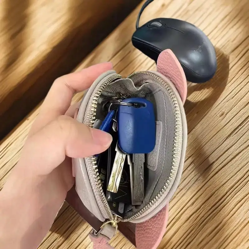 

✰✪1PC Pu Leather Cartoon Cute Little Pig Storage Coin Purse Mini Clutch Earphone Bag Gifts